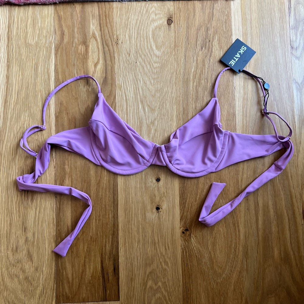 NWT SKATIE Kate Underwire Top Lilac Large